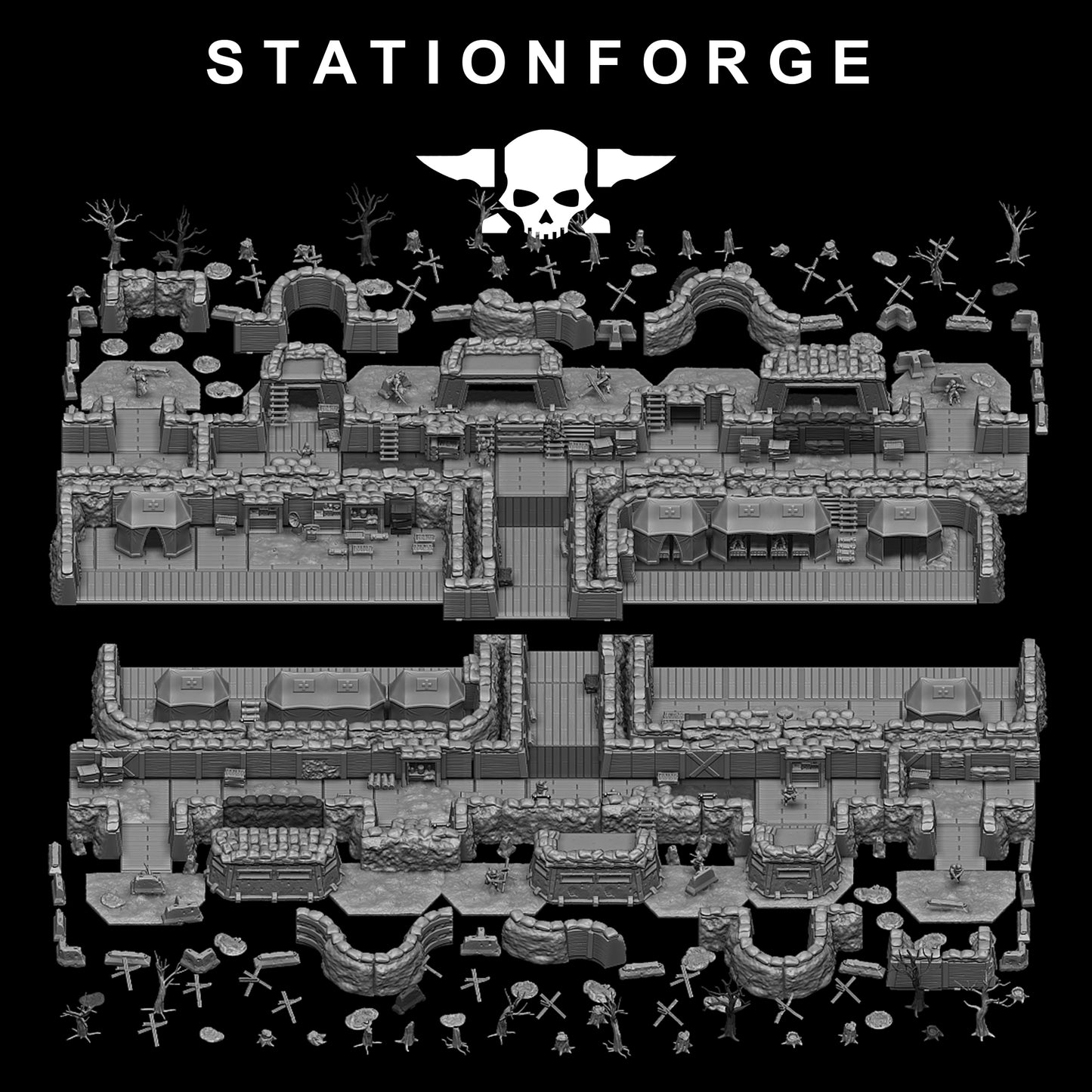 GrimGuard Trench Terrain By Station Forge