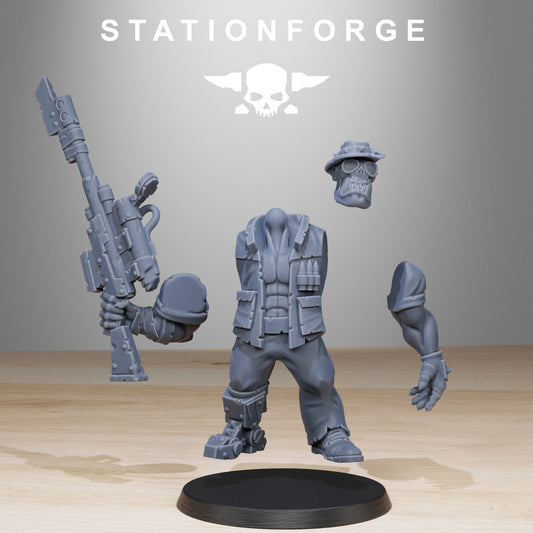 The Orkaz Team Fighters from Station Forge 32mm