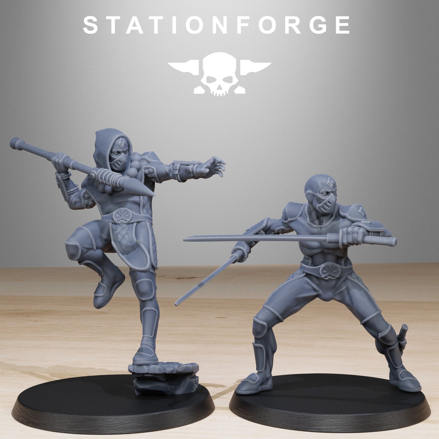 The GrimCorp Jesters from Station Forge 32mm