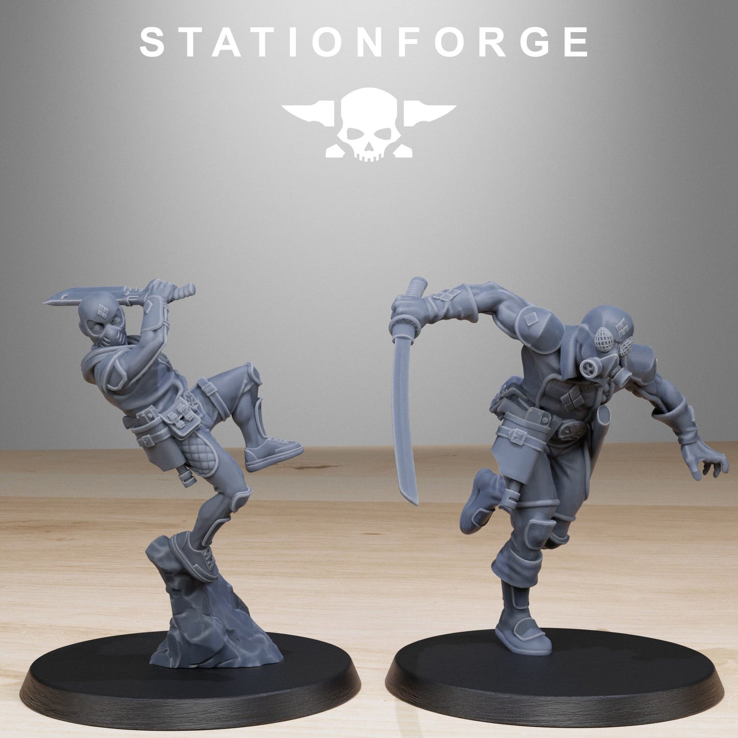 The GrimCorp Jesters from Station Forge 32mm