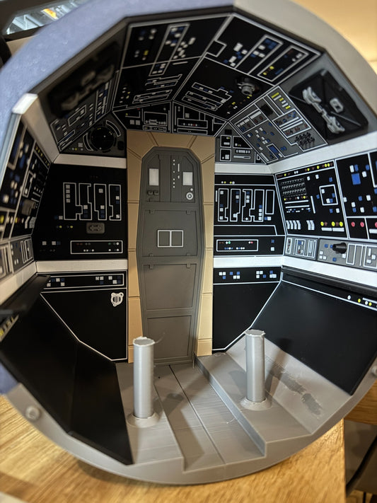Star Wars 3D Printed Millennium Falcon Cockpit For Black Series 6" Figures