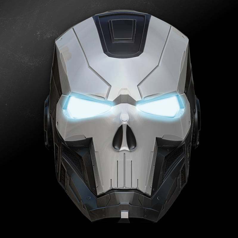 Seconds Iron Punisher Mashup Inspired Helmet = Unfinished