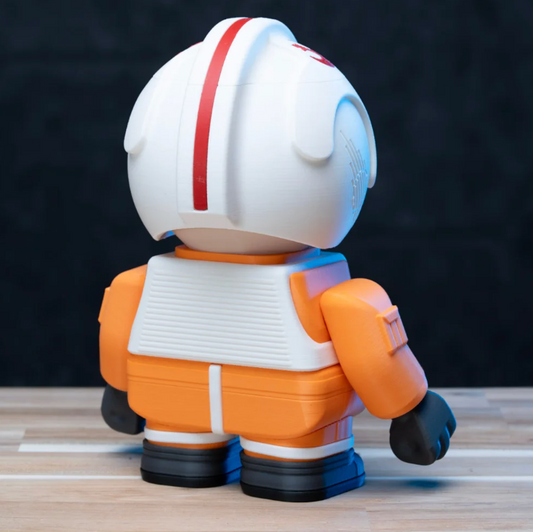 3D Printed Chunky Rebel Pilot - Star Wars Kit Figure 6.5"