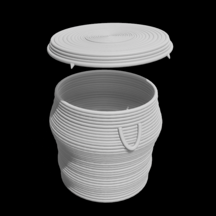 3D Printed Indiana Jones Cairo Basket X2 for 6" Figures
