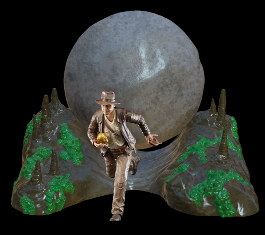 3D Printed Indiana Jones Boulder Trap Diorama for 6" Figures