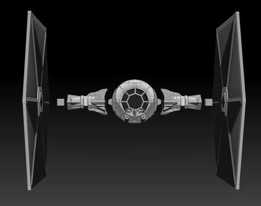 Star Wars Tie Fighter for 3.75" Scale Diorama