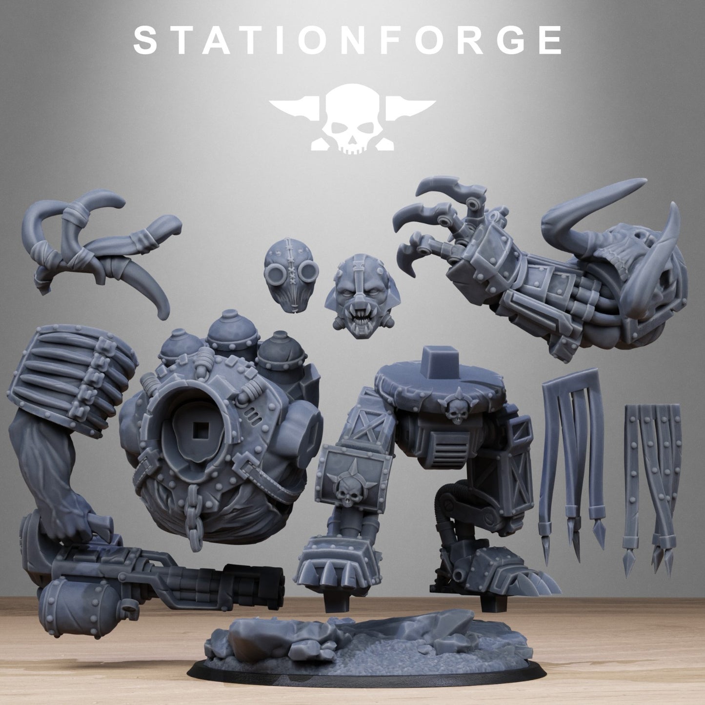 Corrupted Guard Tormentius and 80mm base From Station Forge
