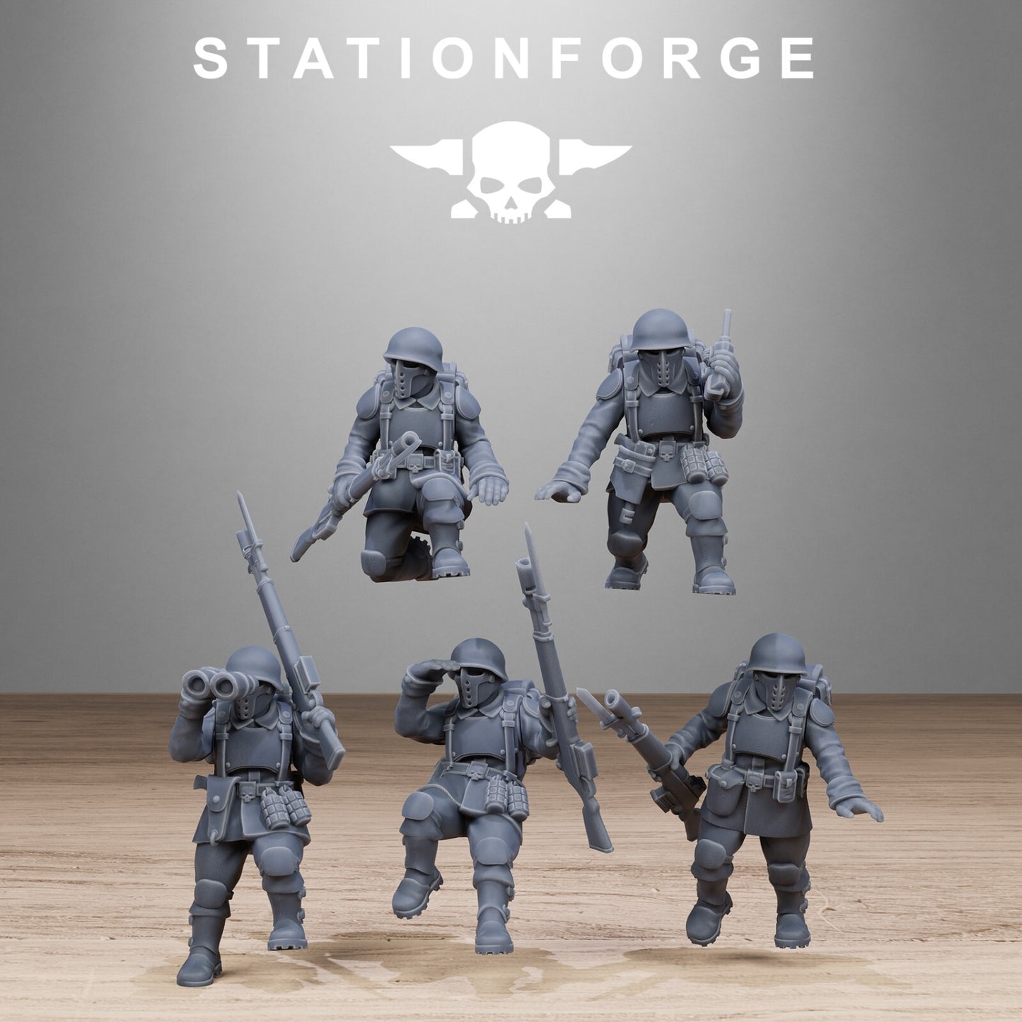 The FreeGuard Heavy Tank and Troops 32mm