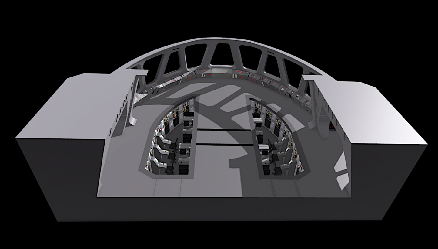 Star Wars Huge 3D Printed Star destroyer bridge For 3.75" TVC Figures