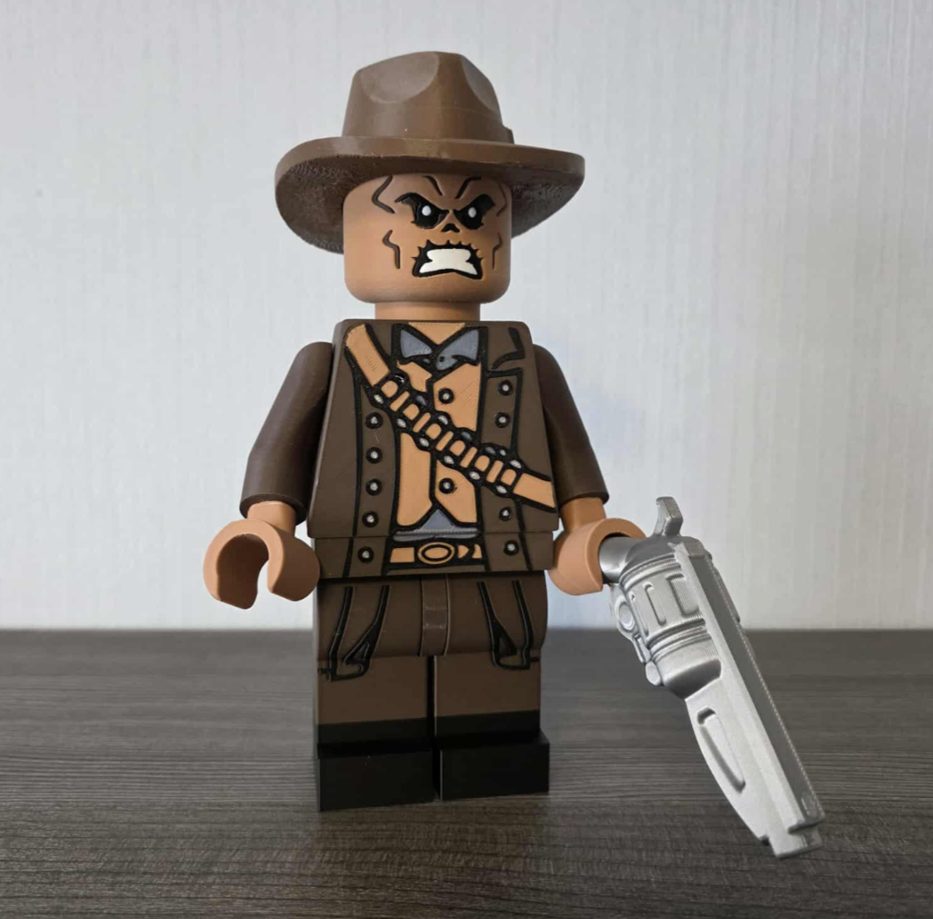 3D Printed. 9" Brick inspired Ghoul Fallout Figure