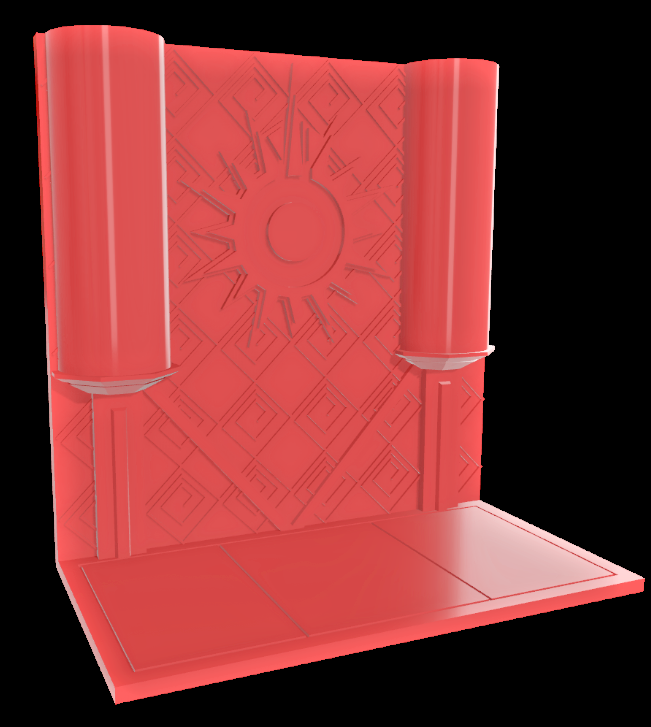 Star Wars 3D Printed Xizor's Palace Diorama