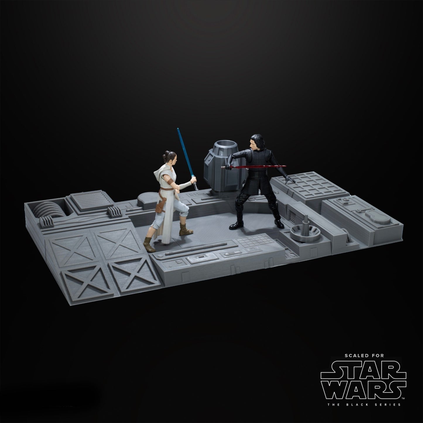 3D Printed Death Star Ruins For Star Wars Black Series figures