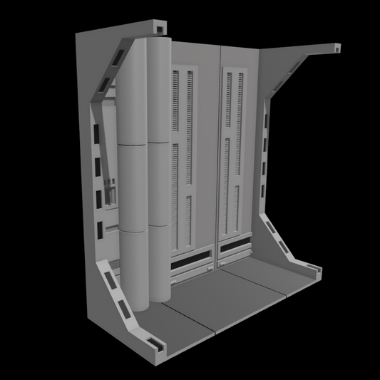 3D Printed Death Star Corridor 4 Diorama for 3.75" Or 6" Figures