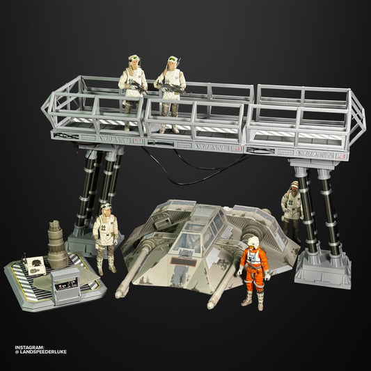 Star Wars Catwalk/Gantry and cargo sled for 6" Black series figures