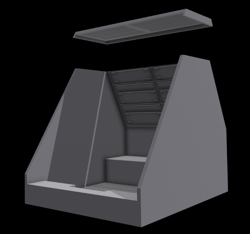 Star Wars 3D Printed Leia's Cell Diorama for 3.75" and 6" Figures