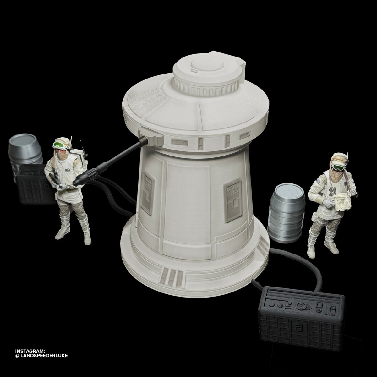 Star Wars Action Figure Hoth Turret Display DIY Kit 3.75" Scale 3D Printed