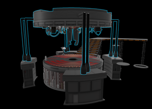 Carbon Freezing Chamber Diorama (Canopy only) for 3.75" (1:18) Star Wars Figure