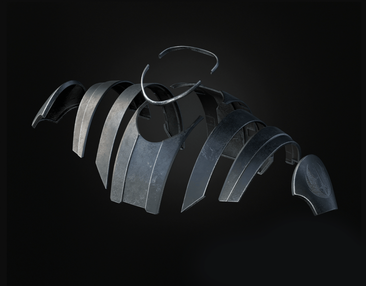 Star Wars General Skywalker Clone Wars Inspired 3D Printed Raw, unpainted Armour