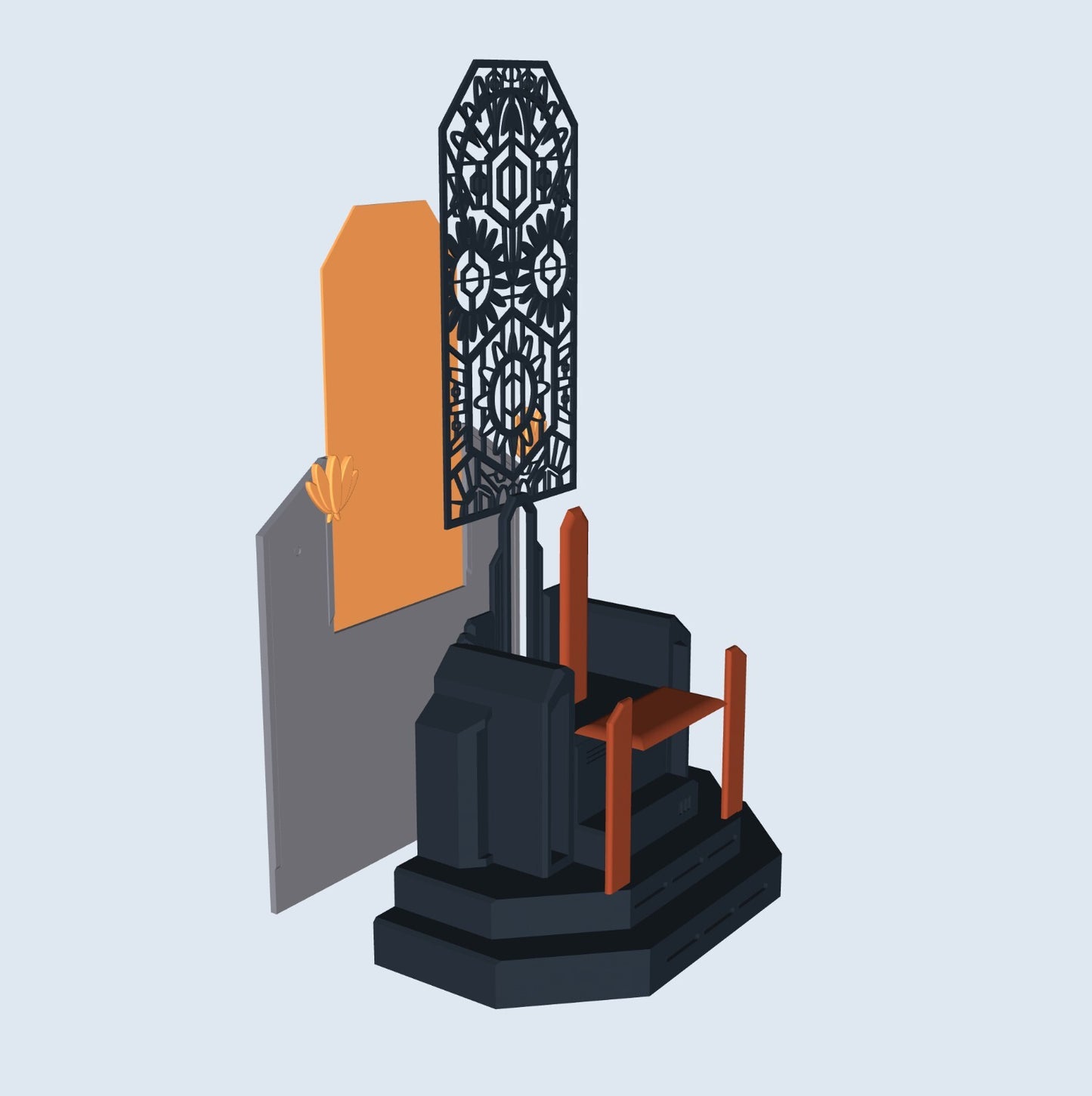 Star Wars 3D Printed Mandalore Throne For 3.75", 6" & 12" Figures