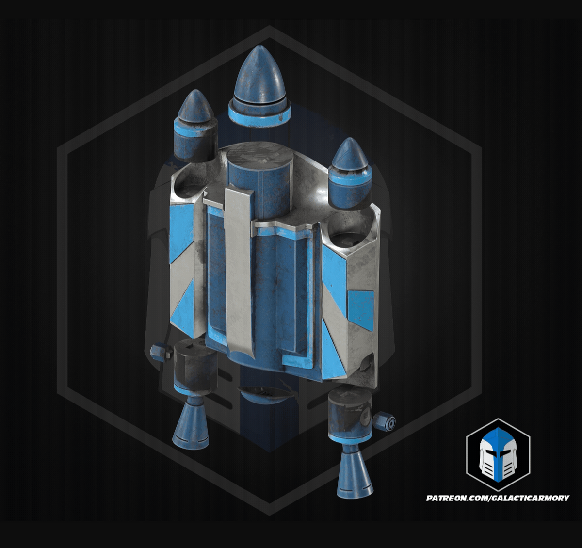 Star Wars Jango Fett Armour Inspired 3D Printed Raw, unpainted Armour