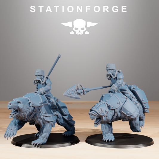 Grim Gaurd Bear Riders from Station Forge