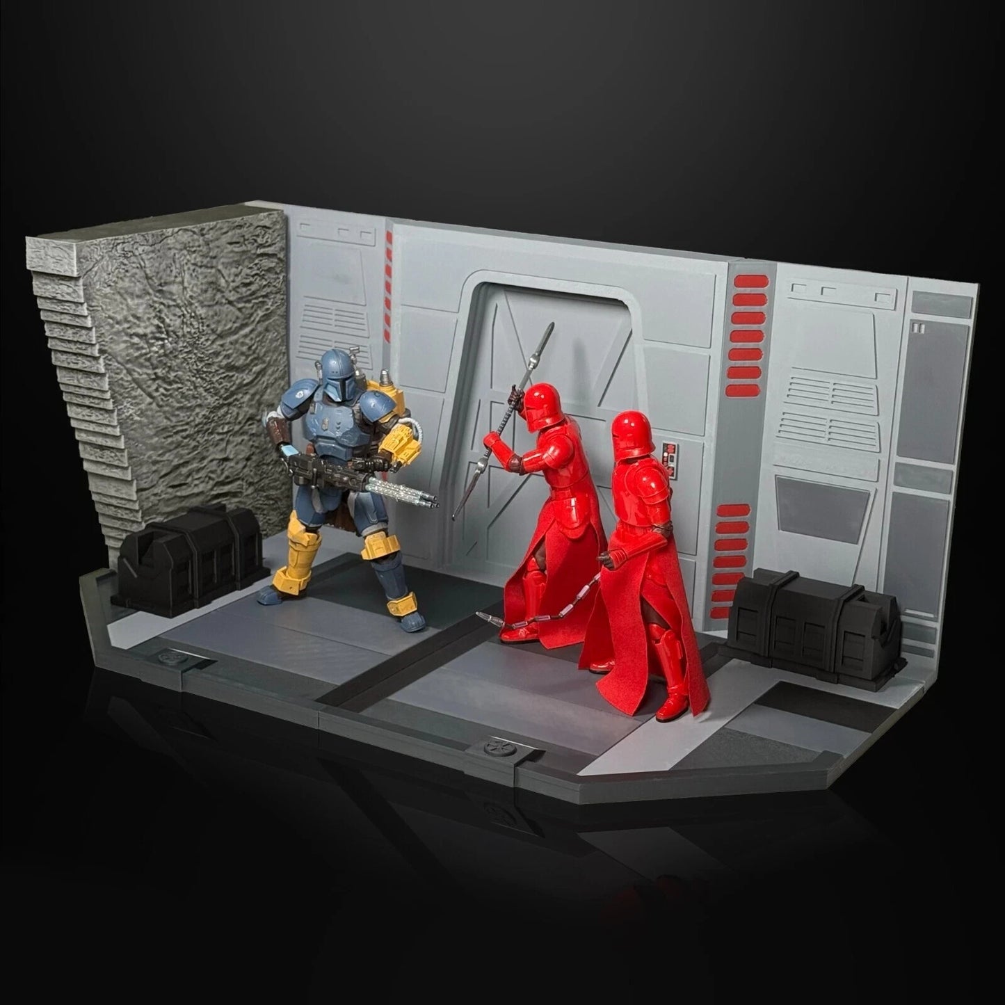 Star Wars 3D Printed Mandalorian Final Battle Diorama 3.75" 6" or 12"