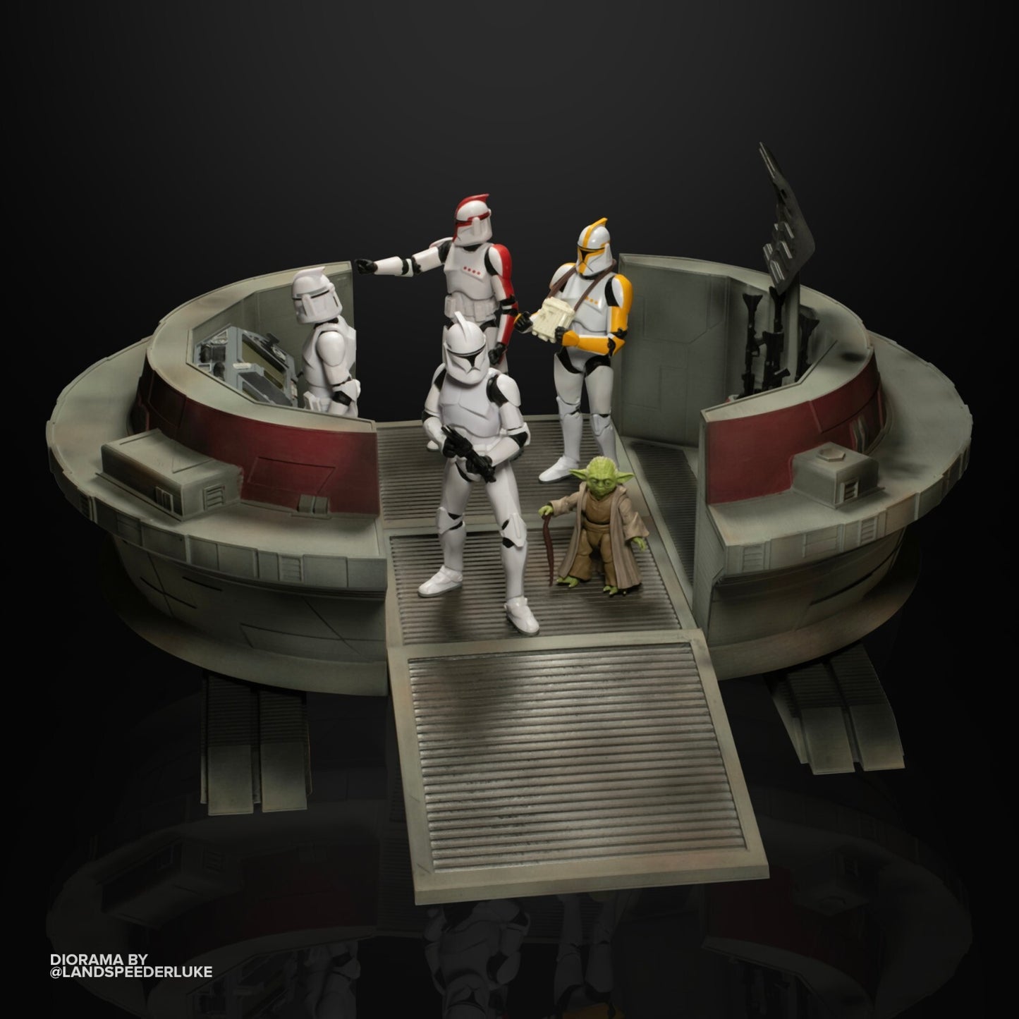 3D printed Command Ctr for 3.75" in & 6" Scale Action Figures