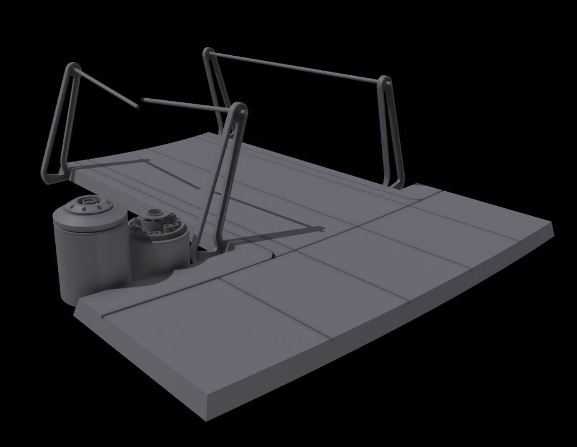 Star Wars 3D Printed ROTJ Final Duel Mini Diorama for 3.75" and 6" Figures