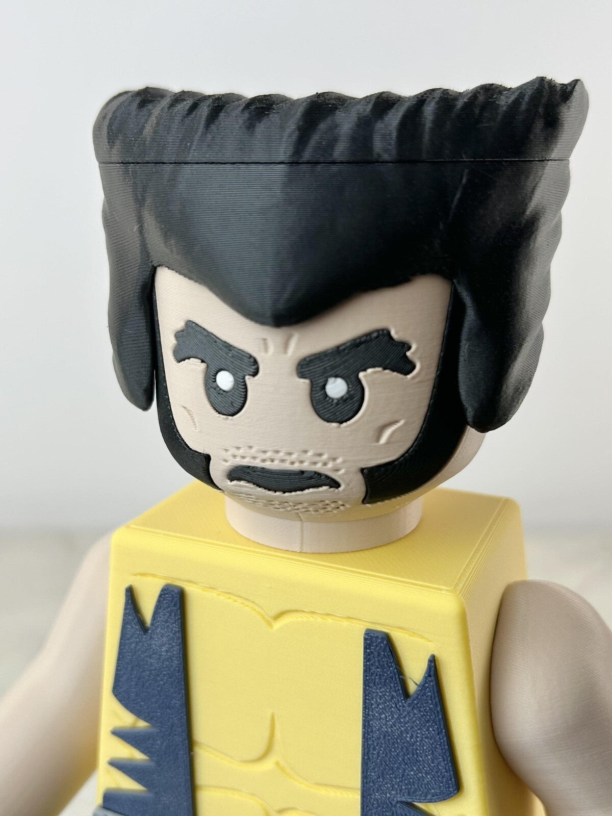 3D Printed. 9" Brick inspired Deluxe Wolverine Figure