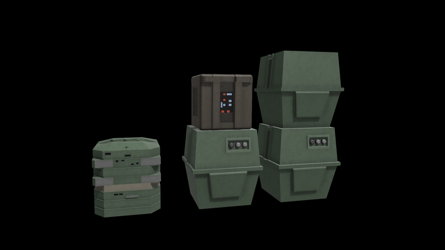3D Printed Home Hanger One Equipment for 3.75" & 6" Star Wars Figures