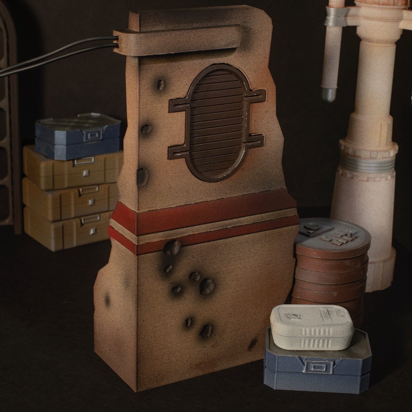 3D Printed Jedha Diorama for 3.75" & 6" Star Wars Figures