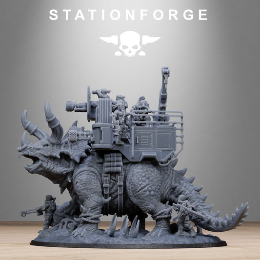 GrimGuard Jungle Fighters Triceratank 32mm From Station Forge | Free Post
