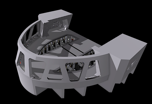 Star Wars Huge 3D Printed Star destroyer bridge For 3.75" TVC Figures