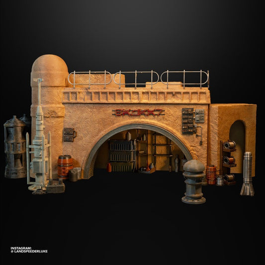 Star Wars 3D Printed Custom Desert Bazaar Diorama