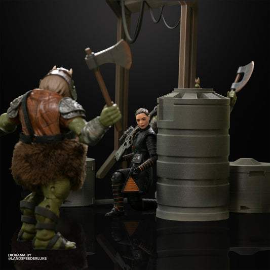 3D Printed Hanger Escape diorama for 3.75" & 6" Star Wars Figures