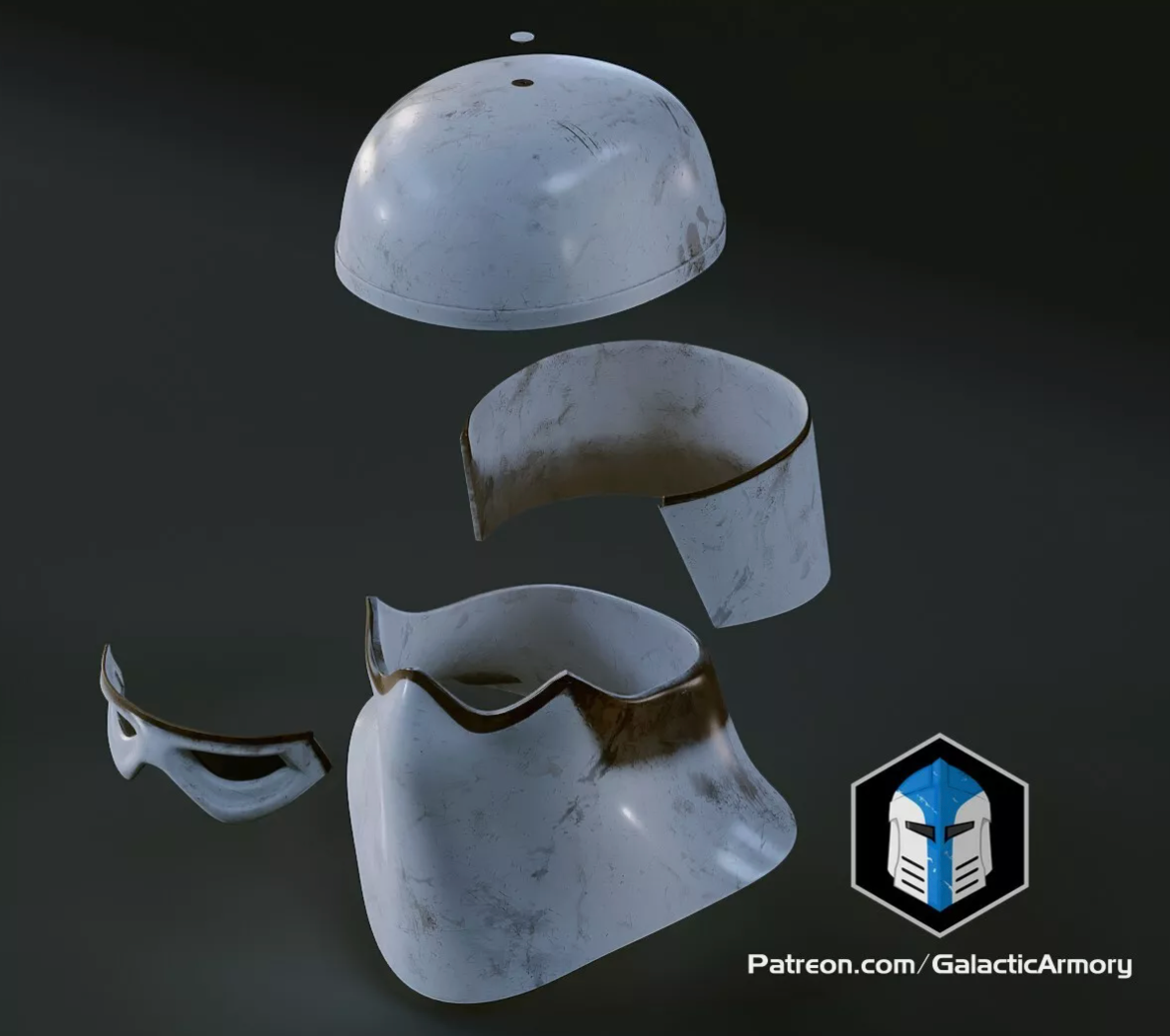 Star Wars SnowTrooper Helmet 3D printed Cosplay Raw Kit