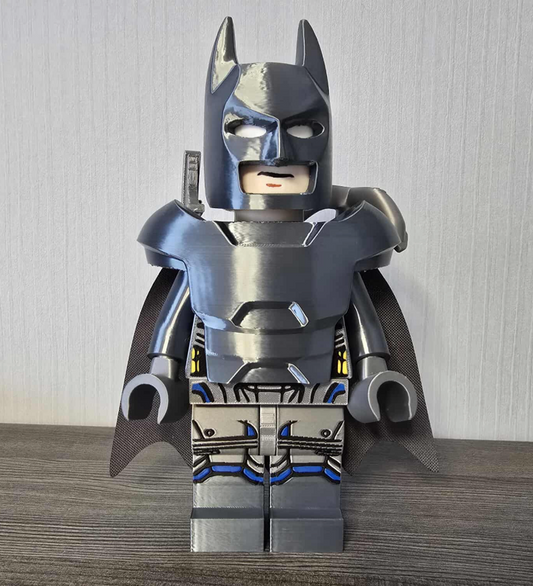 3D Printed. 9" brick inspired Deluxe Armoured Batman Version Figure