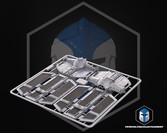 3d printed - STAR WARS Advanced Tie Fighter - kit card - 1/60th