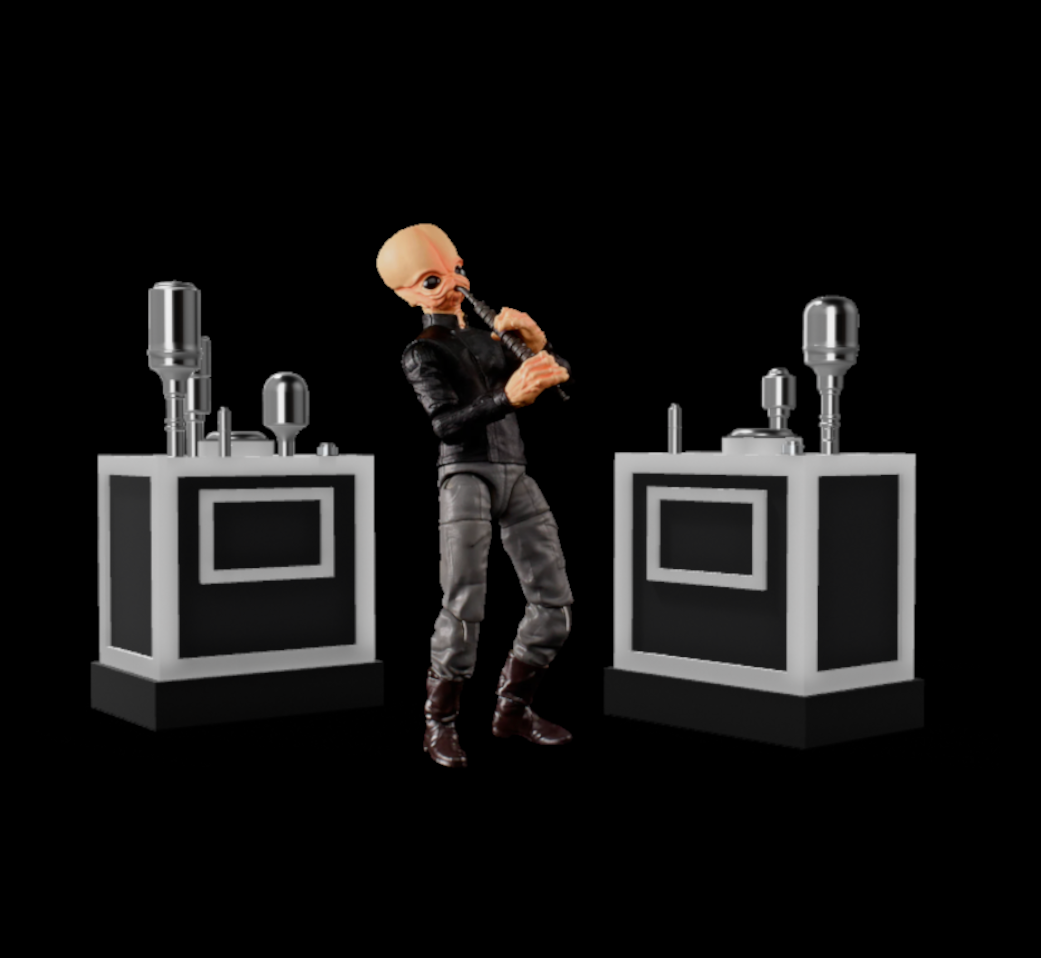 Star Wars 3D Printed CANTINA BAND EQUIPMENT FOR 3.75" Or 6" figures