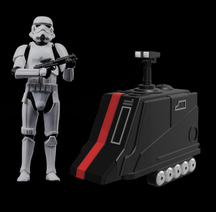 3D Printed Star Wars Giant Mouse Droid 3.75" | 6" or 12" Scale