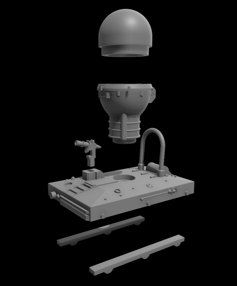 3D Printed Star Wars M2X-3KPR Servant Droid 3.75" or 6" Scale