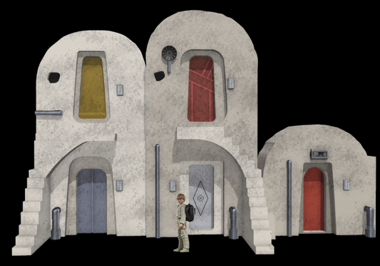 Star Wars Mos Espa Slave Quarters Diorama for 3.75 in (1:18) Figure