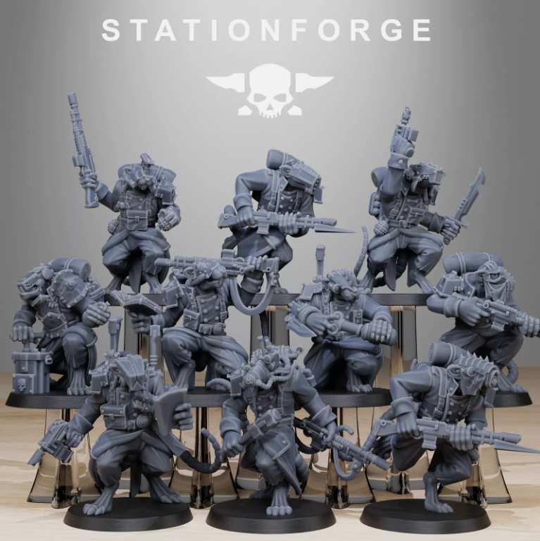 The GrimGuard Raticus from Station Forge 32mm