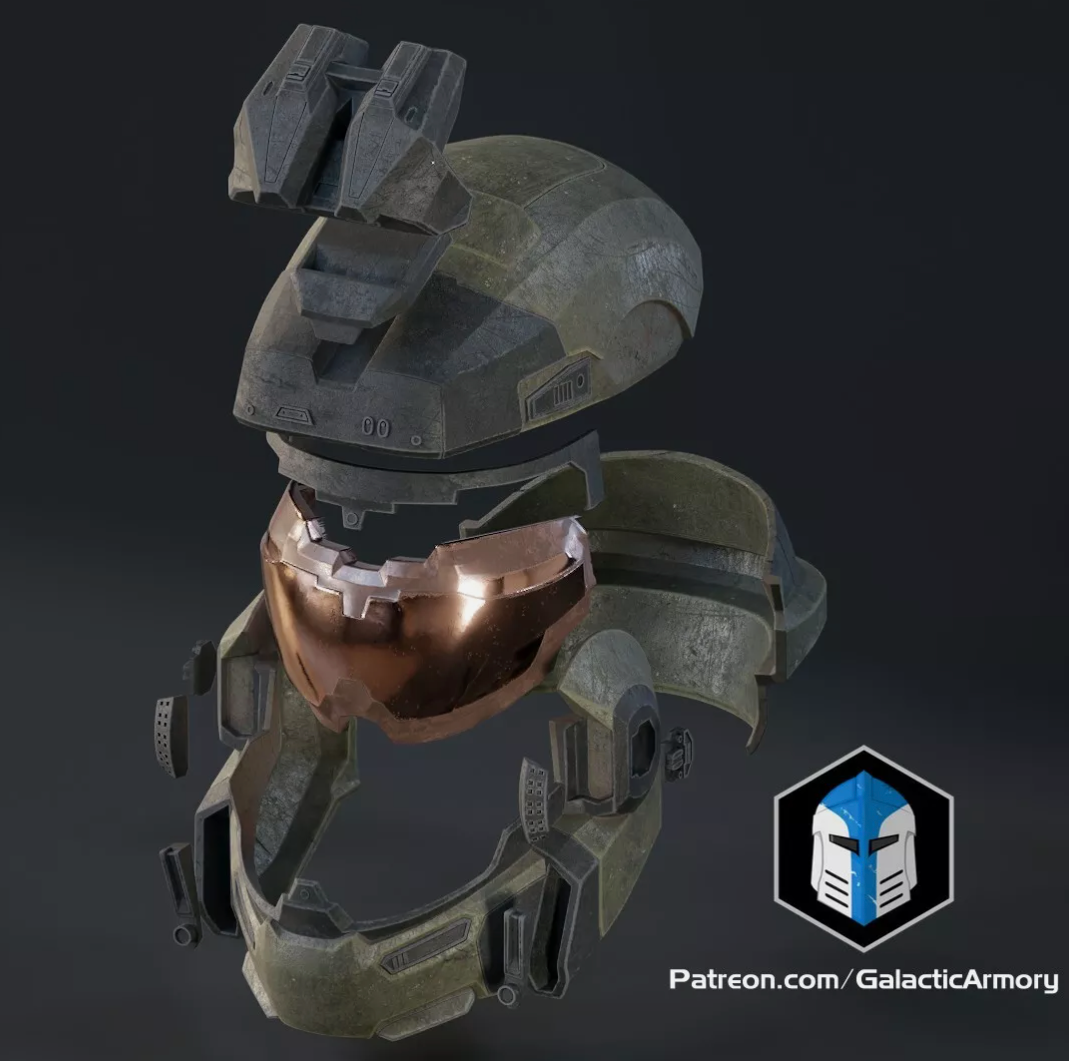 Halo Reach Grenadier - Jorge Helmet - 3D Printed Kit