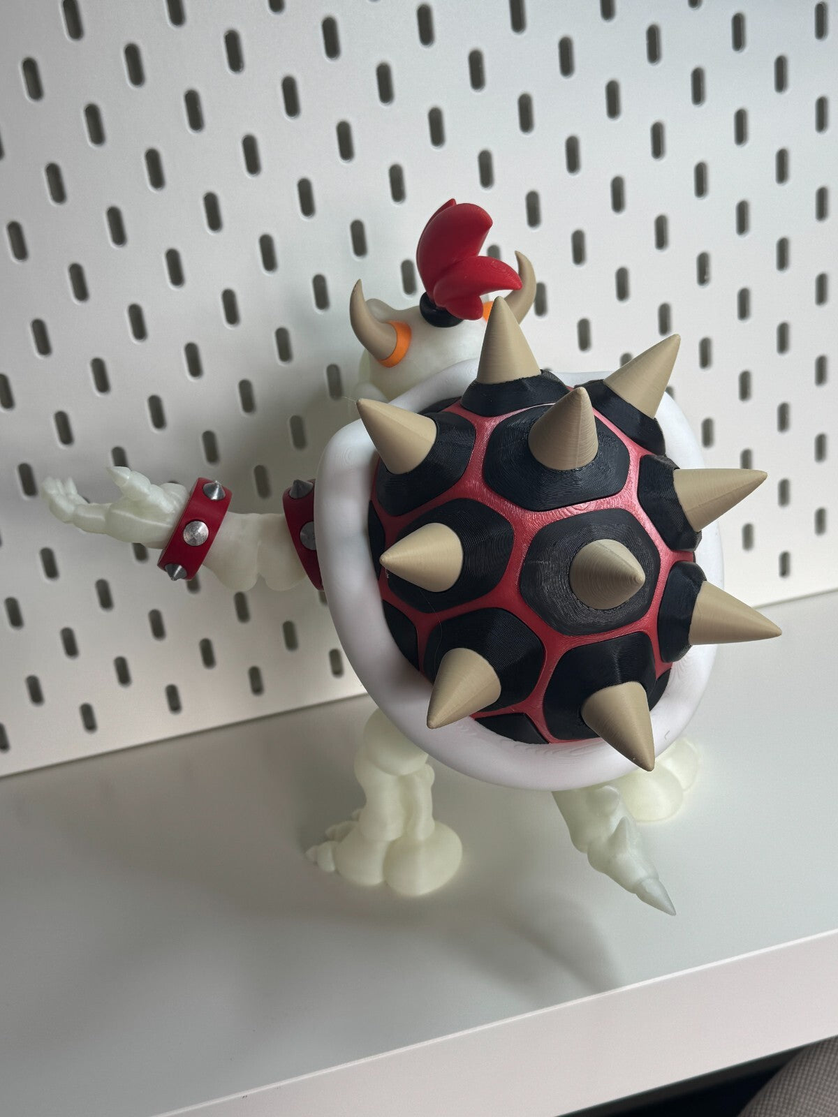 Dry Bowser Glow in the Dark Figure, Nintendo Switch 2. 3D Printed Model 25cm