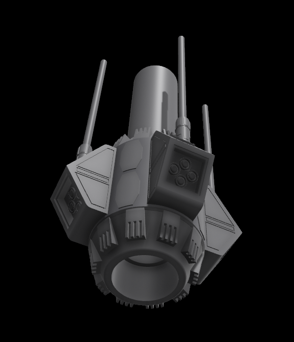 Star Wars 3D Printed Death Star Sensor Pod for 3.75" or 6" figs