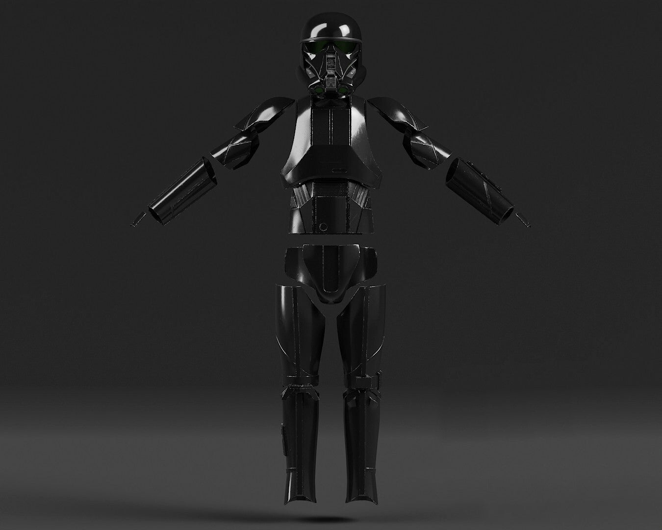 Star Wars Death Watch Trooper Inspired 3D Printed Raw, unpainted Armour.