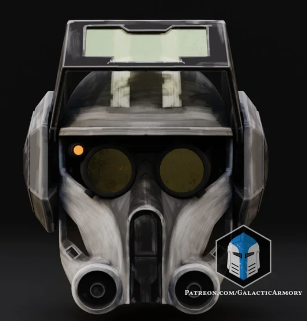 Starwars Bad Batch Tech Helmet 3D Printed RAW Kit