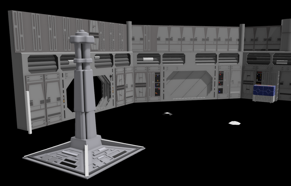Star Wars Docking Hanger 327 Diorama For 3.75" Scale Figures (Un-painted kit)