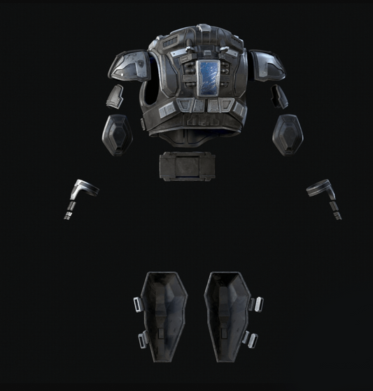 Gears of War, Marcus Fenix's, COG Inspired 3D Printed Raw, unpainted Armour